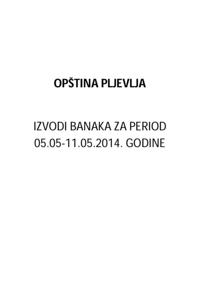 Opština Pljevlja-Izvještaji 05.05-11.05.2014