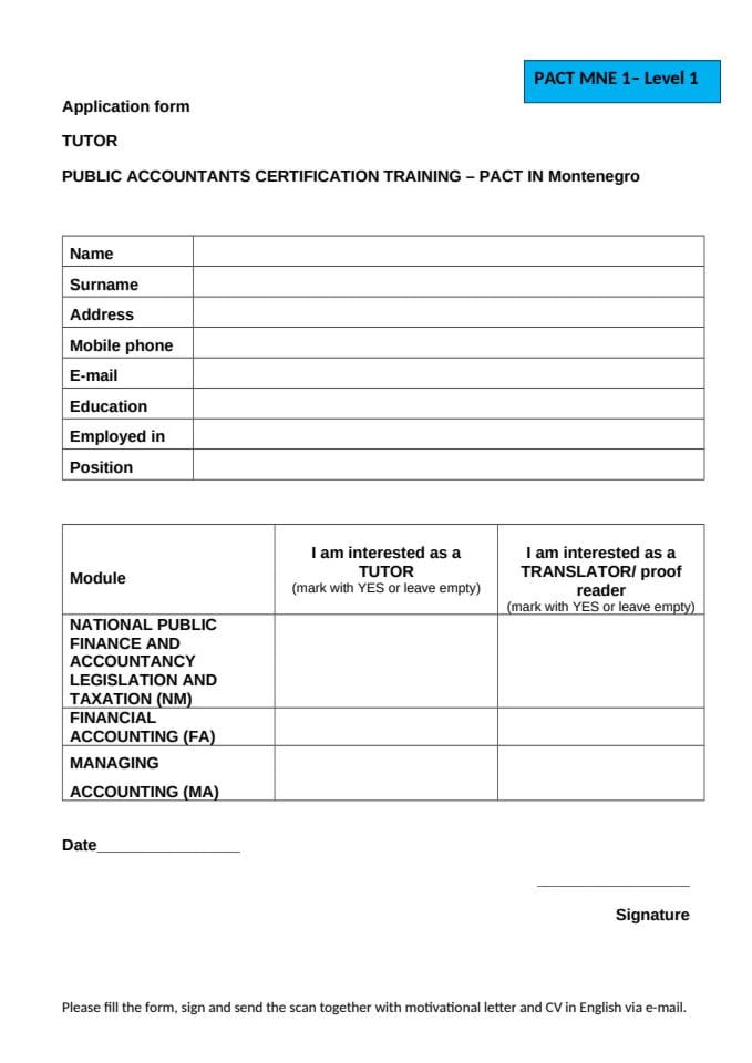 PACT_MNE1_Application