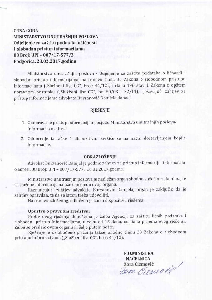 rješenje br 007-17-577-3