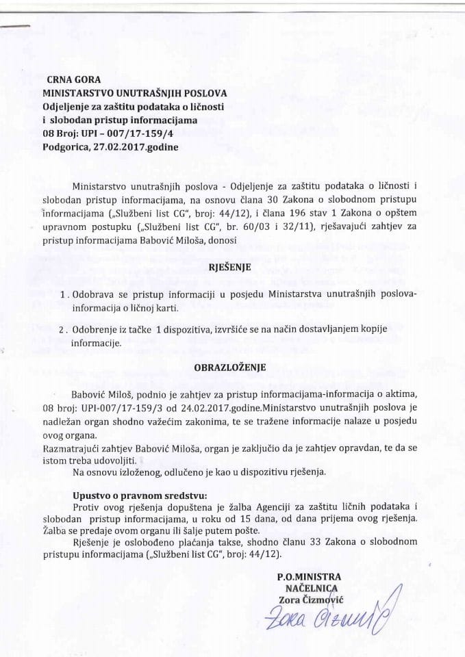 rješenje br 007-17-159-4