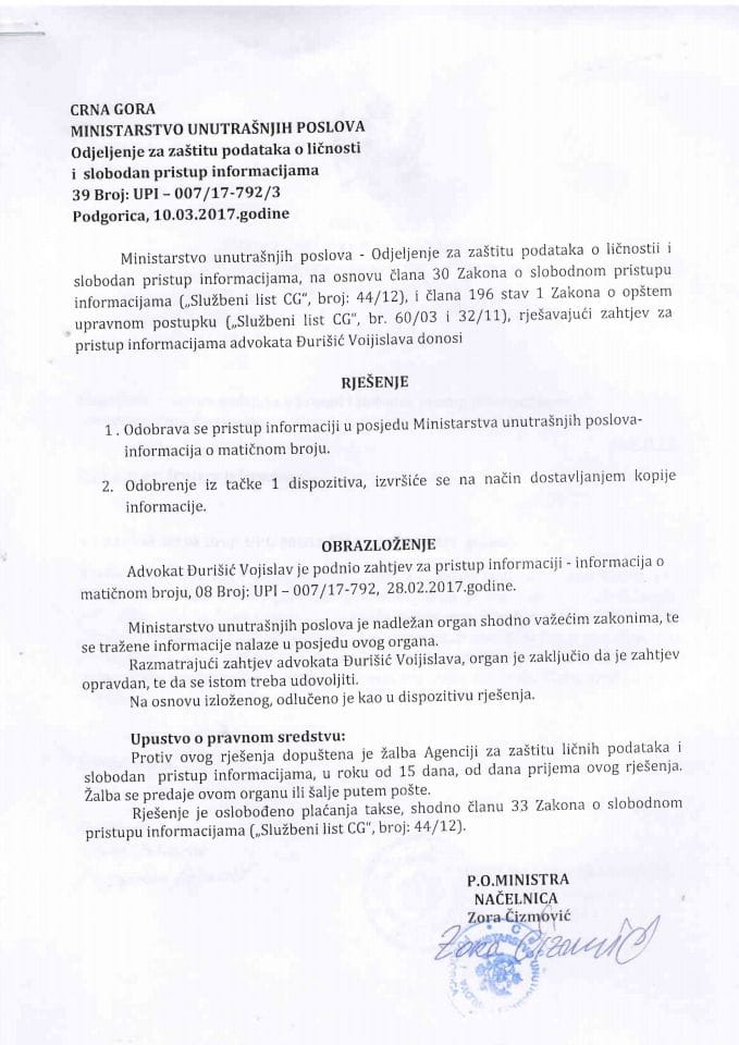 rješenje br 007-17-792-3