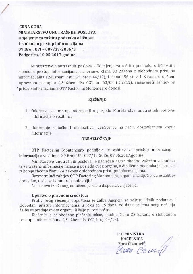 rješenje br 007-17-2036-3