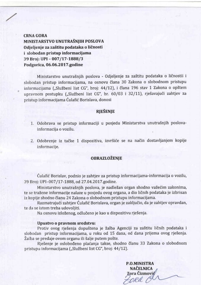 rješenje br 007-17-1888-3