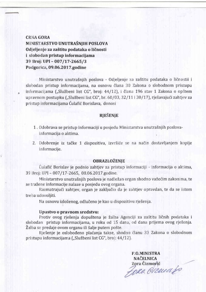 rješenje br 007-17-2665-3