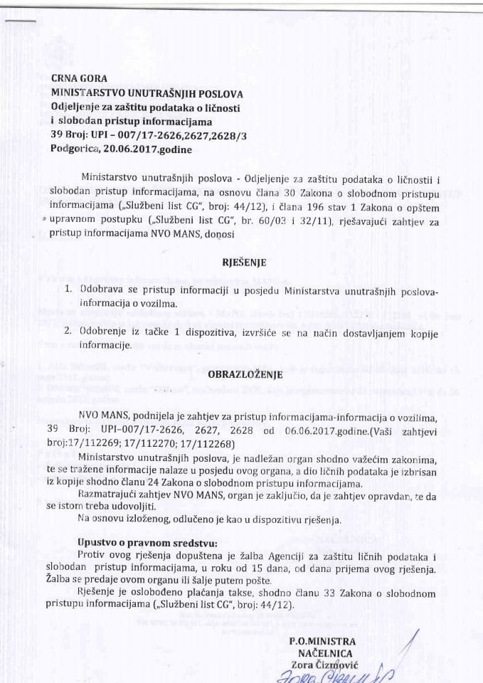 Rješenje br.UPI-007-17-2626,2627,2628-3