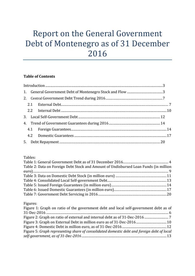 General Government Debt Report as of 31-Dec-16 ENG , 3.954 GDP