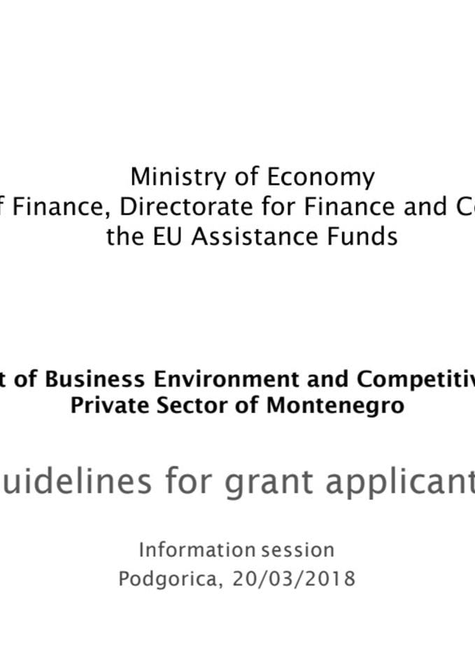 Presentation-Enhancement of Business Environment and Competitiveness of the Private Sector