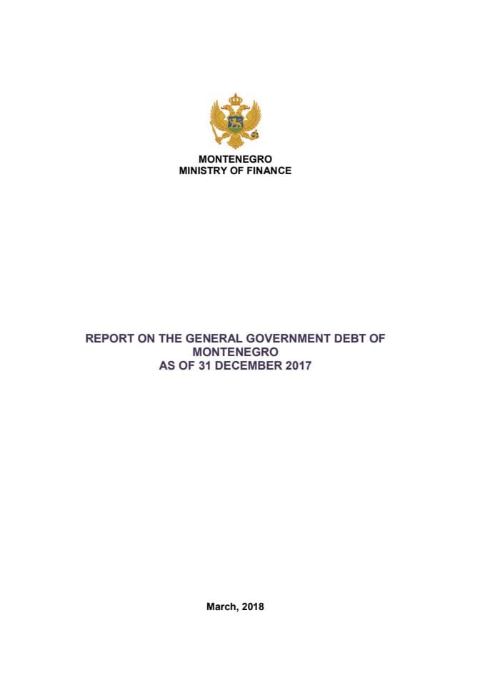 Report on the General Government Debt  31 12 2017 GDP 4299