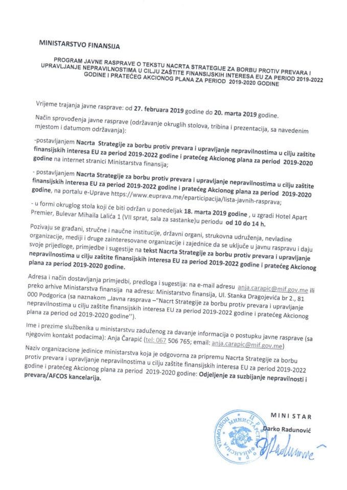 Program javne rasprave pdf