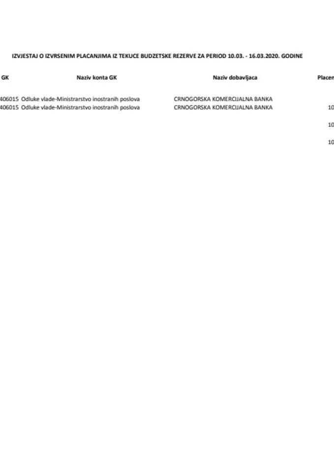 tekuca rezerva 10.03.-16.03.2020.