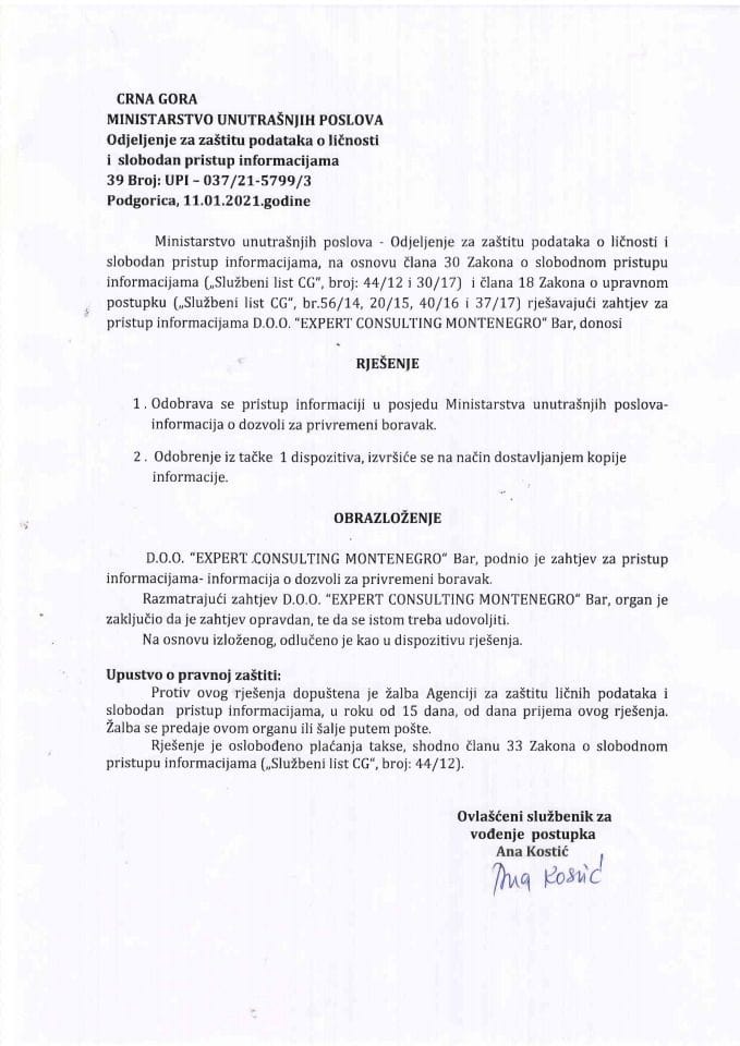 Rješenje 39 UPI-037-21-5799-3