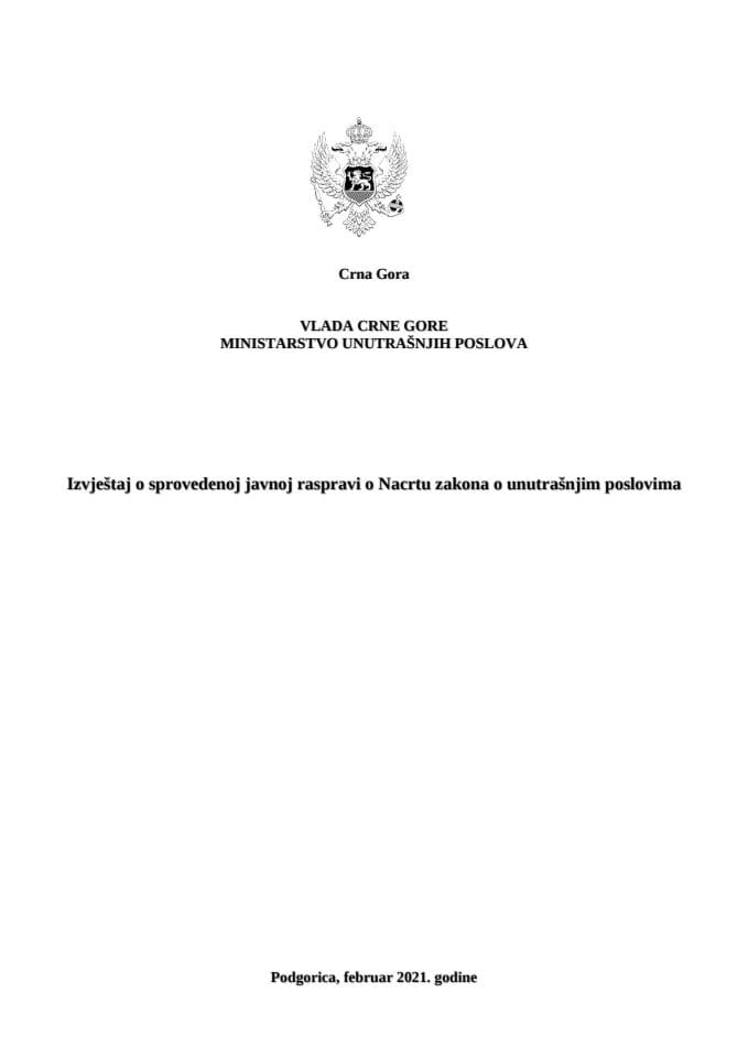 Izvještaj sa javne rasprave