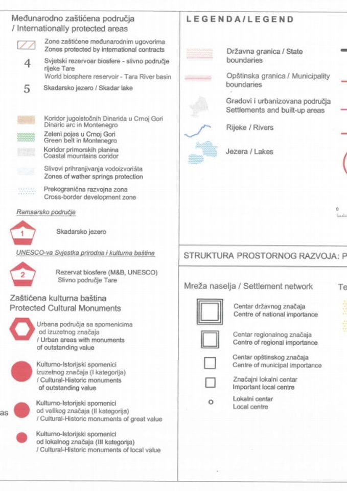 DETALJNI PROSTORNI PLAN AUTOPUTA BAR-BOLJARI
