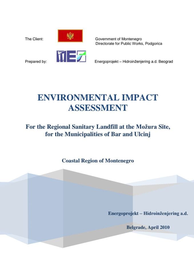 ENVIRONMENTAL IMPACT ASSESSMENT