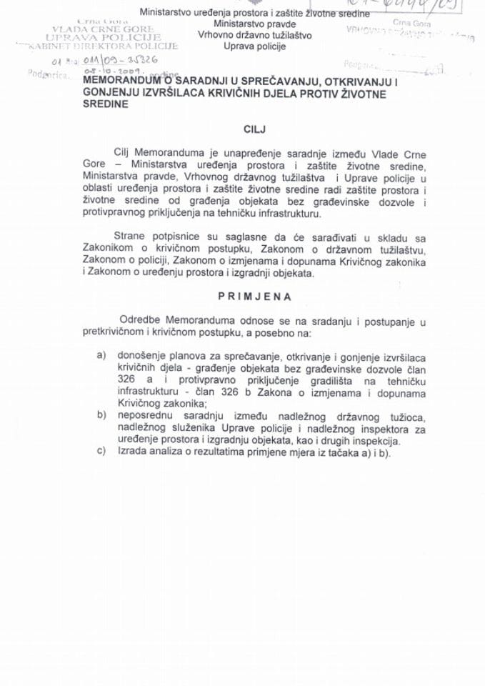 Memorandum o saradnji