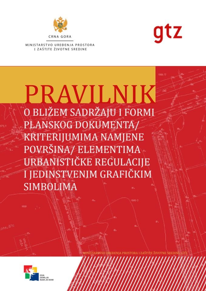 Pravilnik o bližem sadržaju i formi planskog dokumenta