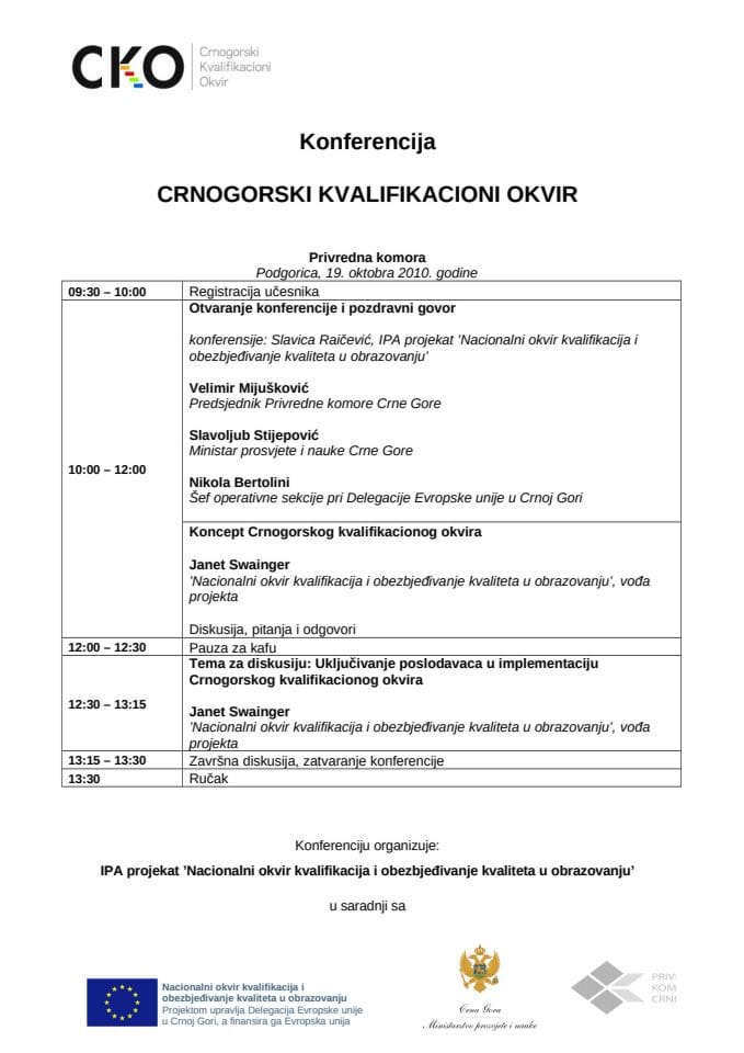 Program konferencije