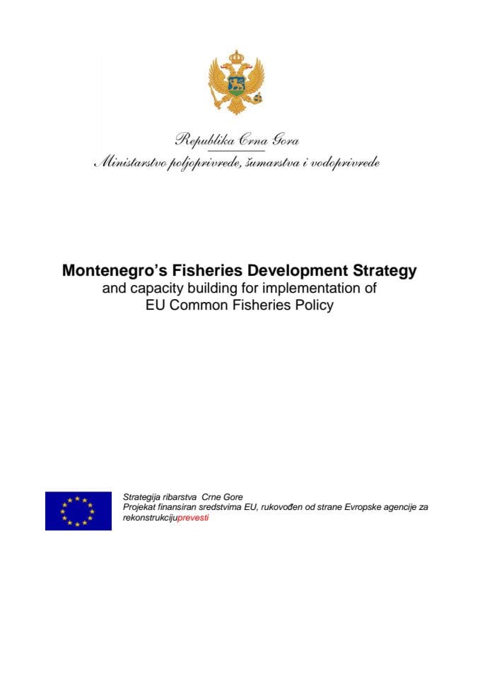 Fisheries Strategy Montenegro final