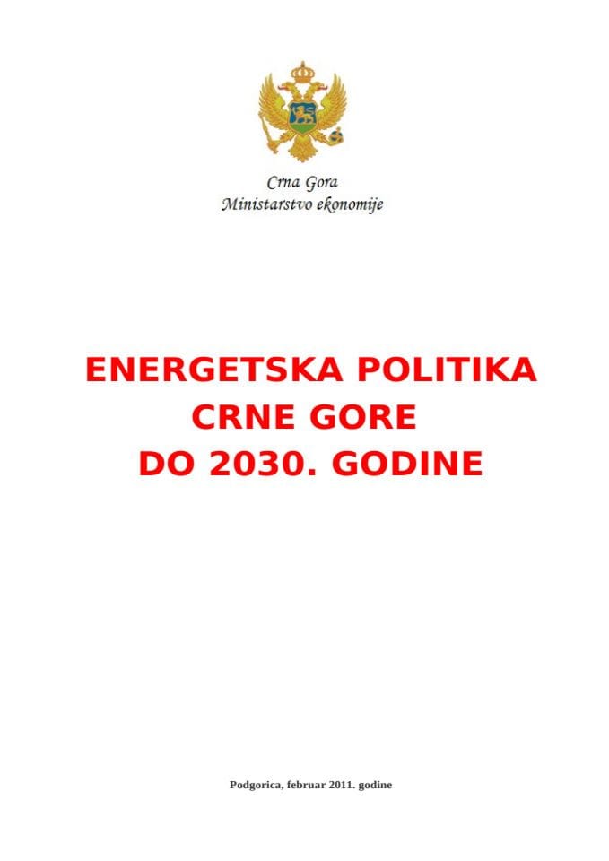 Energetska politika Crne Gore do 2030. godine