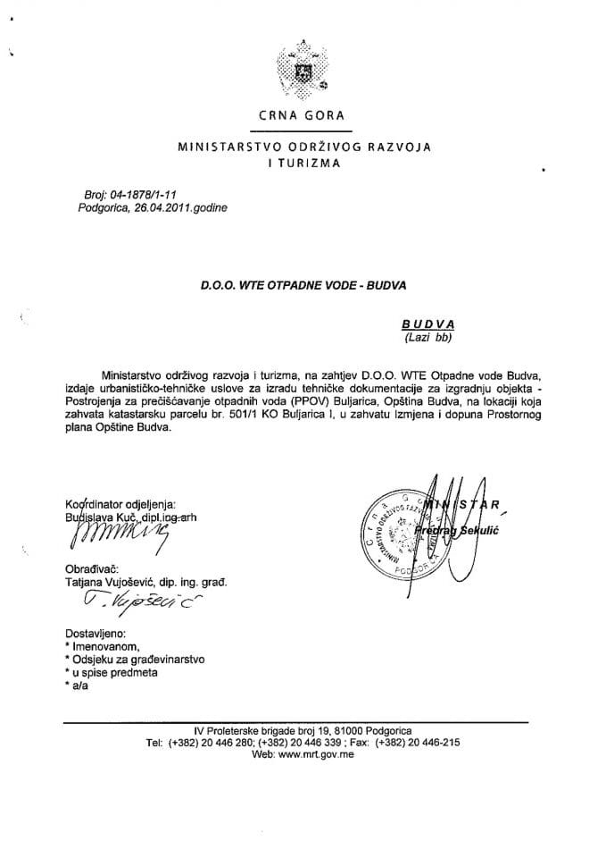 04_1878_1_11 D.O.O WTE Otpadne vode - Budva