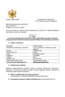 Poziv na otvoreni postupak javne nabavke za izbor najpovoljnije ponude za nabavku usluga-povratnih avionskih karata