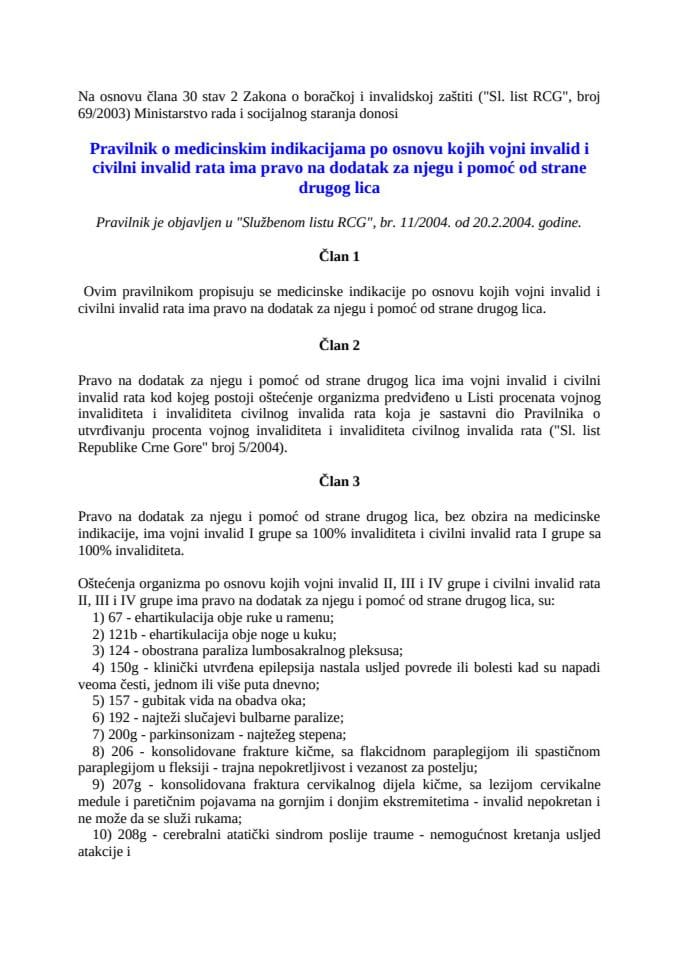 Pravilnik o medicinskim indikacijama 11_2004