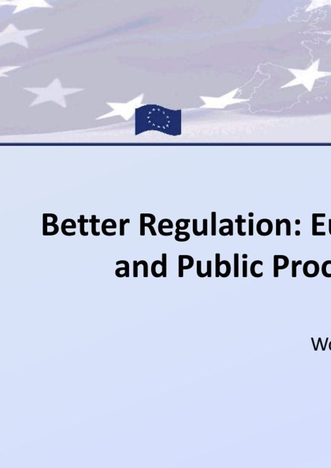 5. EC and Public Procurement