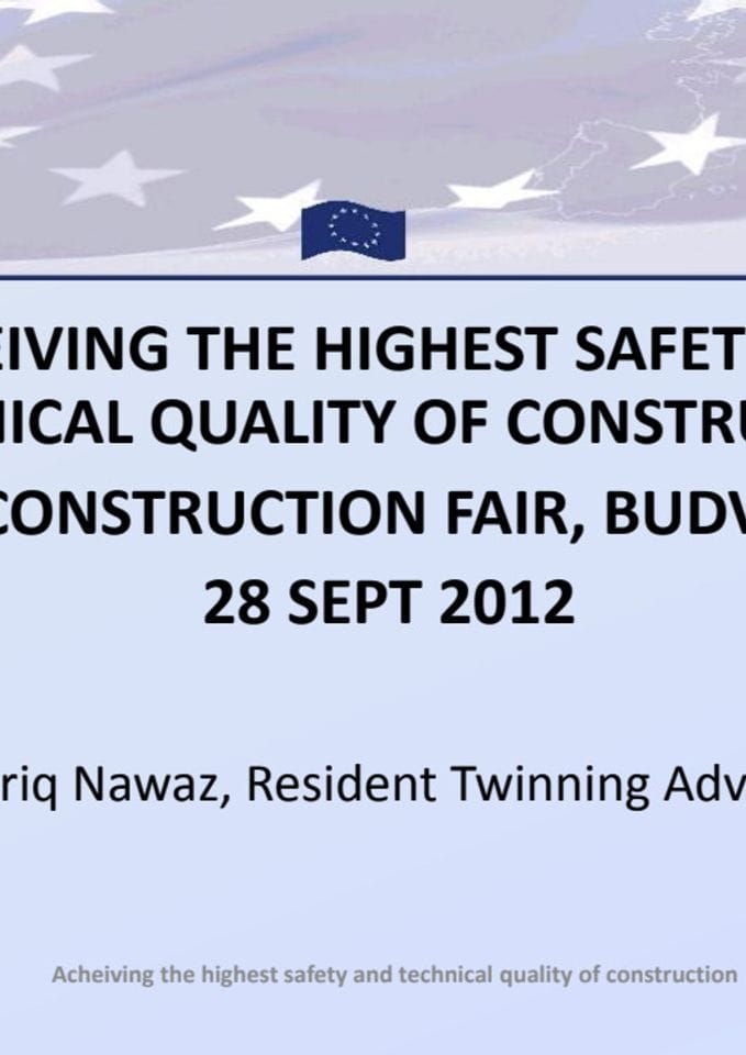 Project presentation at construction fair in Budva