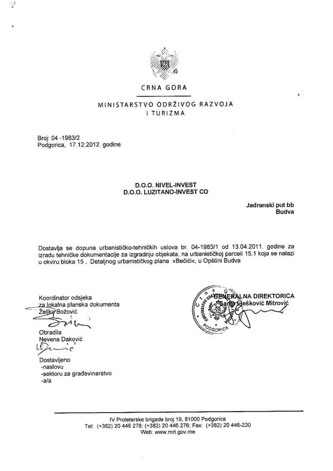 04_1983_2 d.o.o. Nivel invest i d.o.o. Luzitano invest co