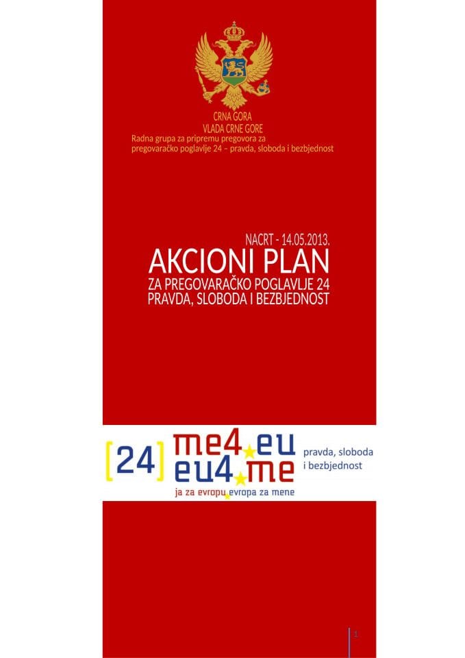 Poziv na konsultacije zainteresovane javnosti povodom izrade Nacrta akcionog plana za 24. pregovaračko poglavlje - Nacrt akcionog plana