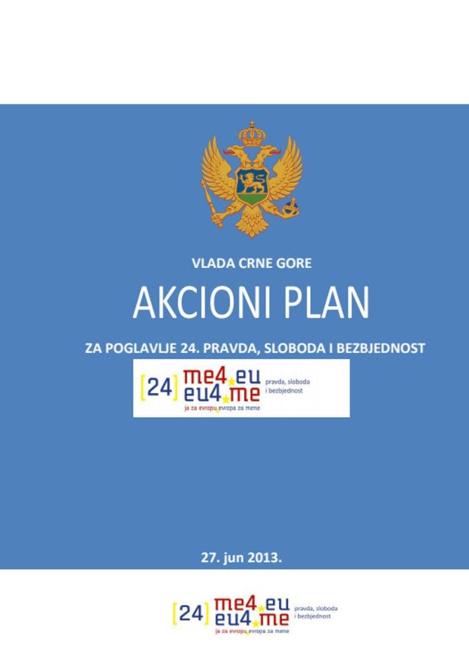 Akcioni plan za poglavlje 24. Pravda, sloboda i bezbjednost