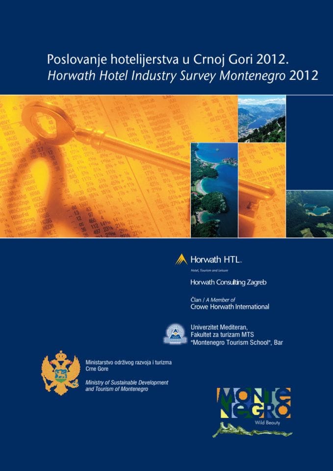 Poslovanje hotelijerstva u  Crnoj Gori 2012