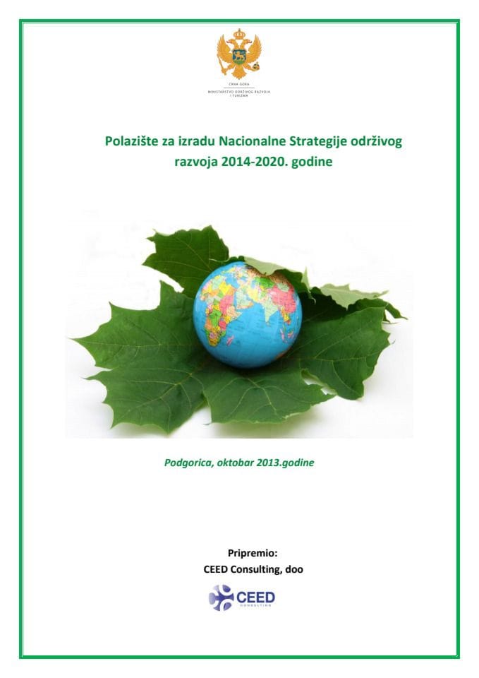 Nacrt Polazišta za izradu Nacionalne Strategije održivog razvoja 2014-2020. godine