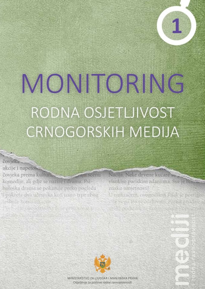 Monitoring - rodna osjetljivost crnogorskih medija