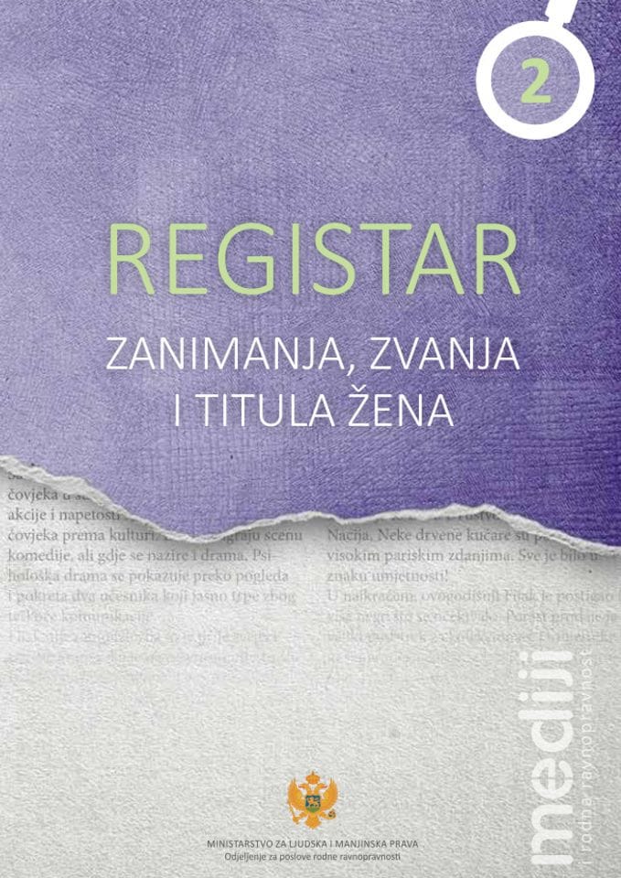 Registar zanimanja zvanja i titula zena