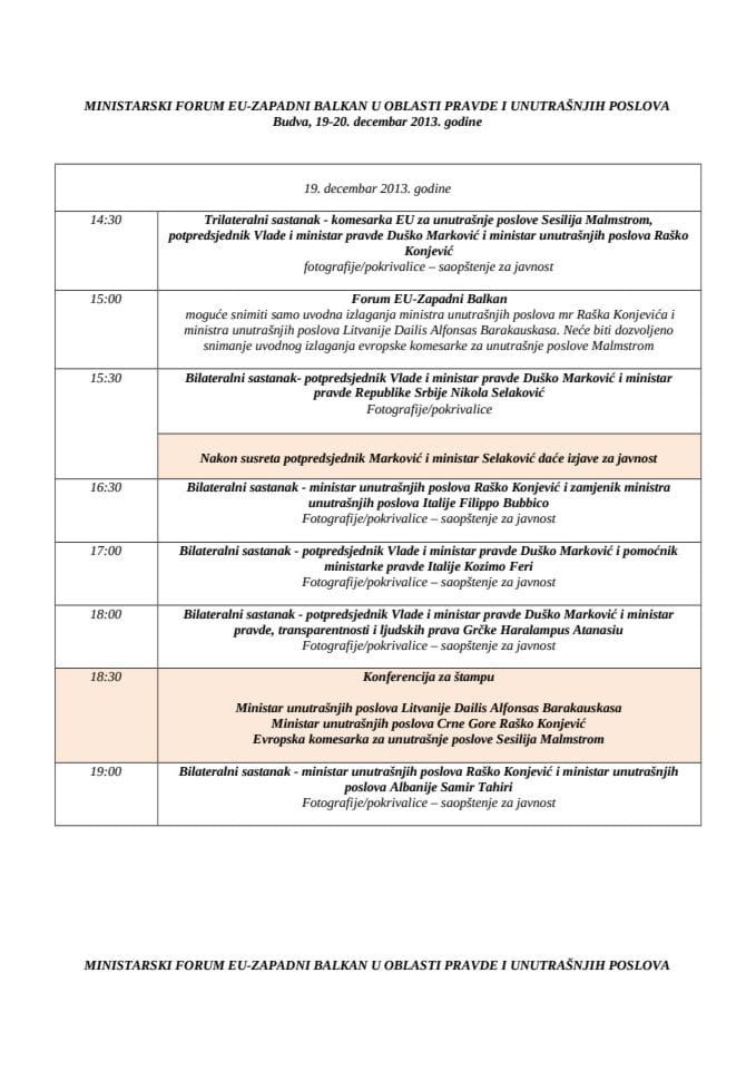 Agenda detaljna