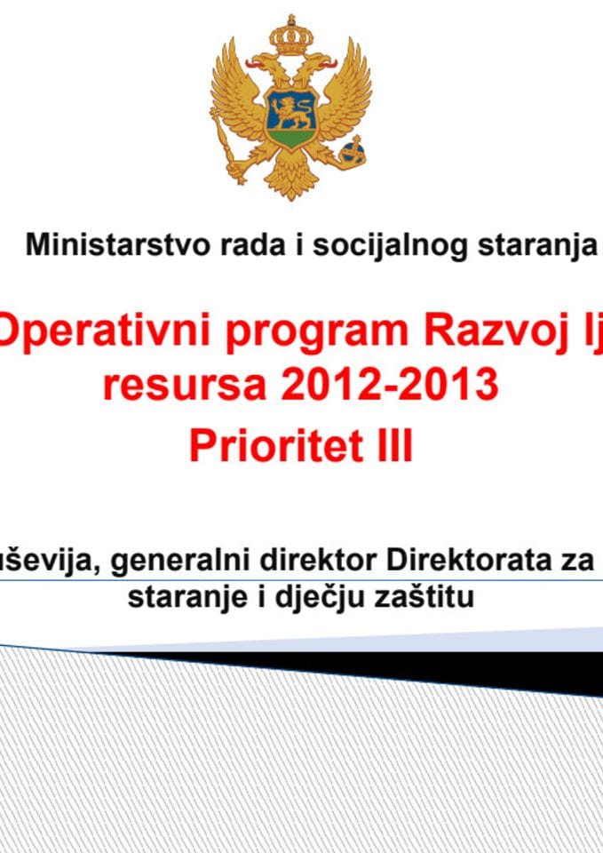 Goran Kuševija generalni direktor Direktorata za socijalno staranja i dječju zaštitu