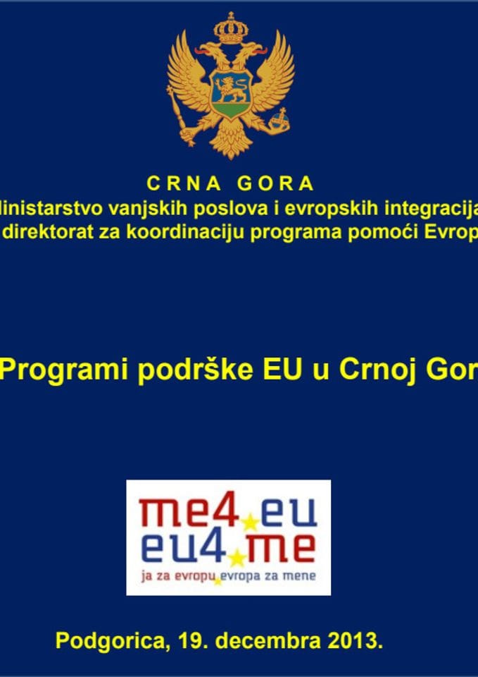 Ivana Petručević - programi podrške EU u Crnoj Gori