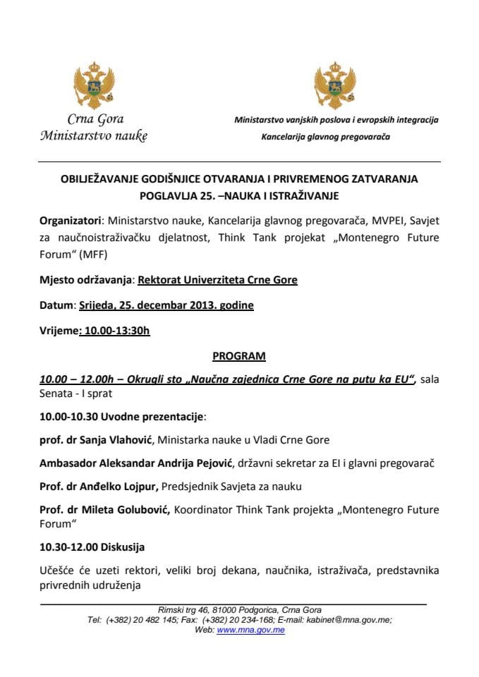 Agenda Godisnjica poglavlja 25 final