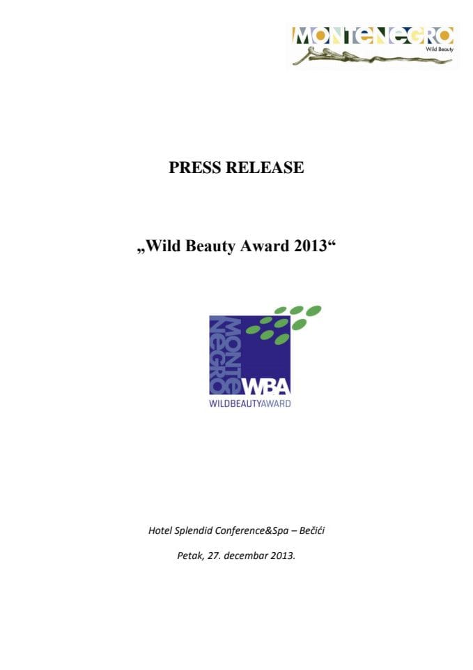 Wild Beauty Award 2013