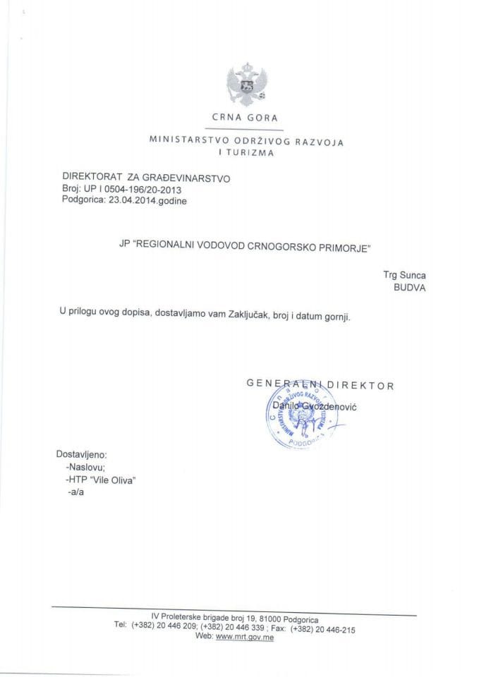 JP Regionalni vodovod Crnogorsko primorje