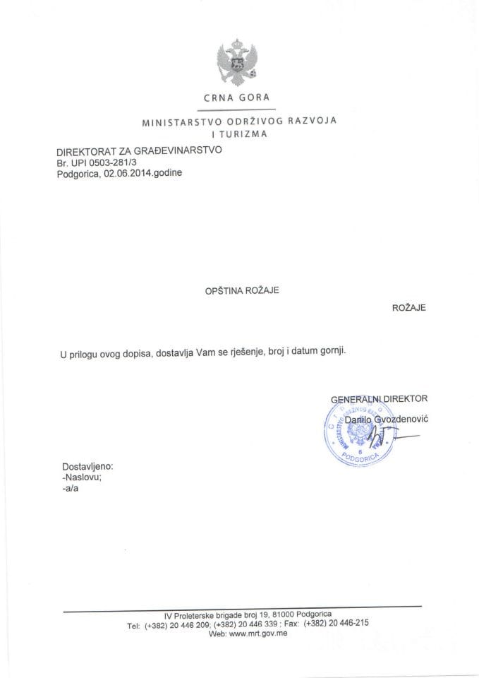 UPI 0503_281_3 Opstina Rozaje