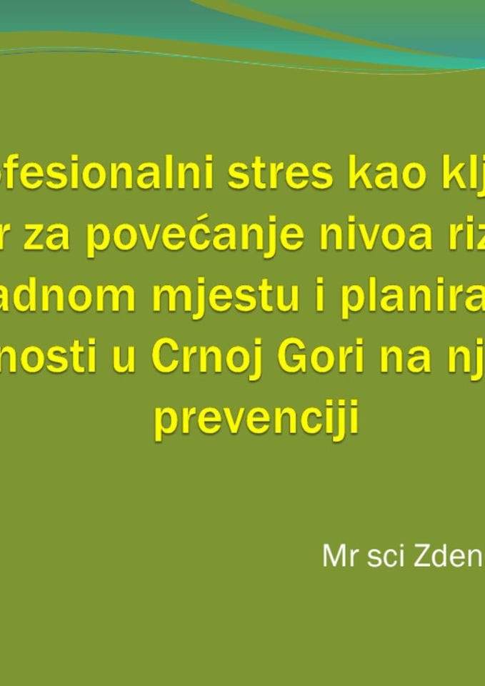 Prezentacija - Stres