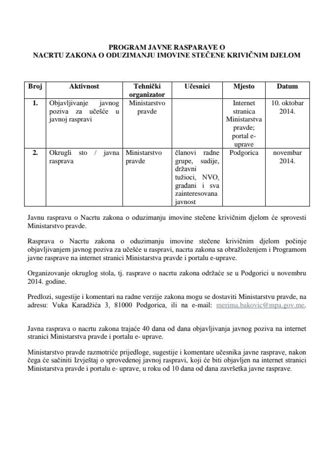 Program javne rasprave