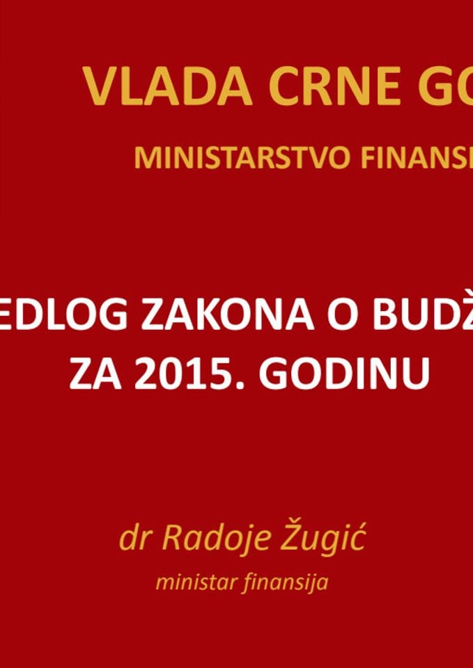 Prezentacija ministra finansija dr Radoja Žugića