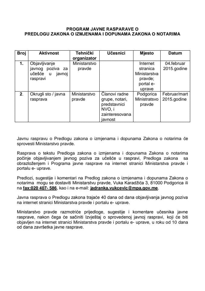 Program javne rasprave