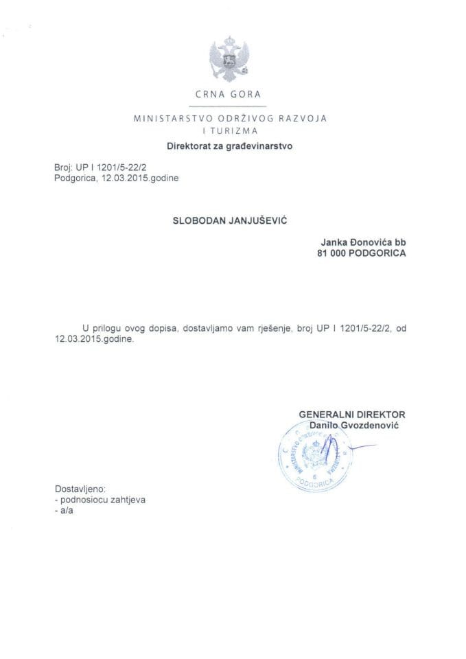 UP I 1201-5-22-2 Slobodan Janjusevic