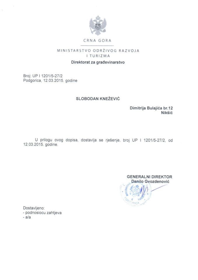 UP I 1201-27-2 Slobodan Knezevic