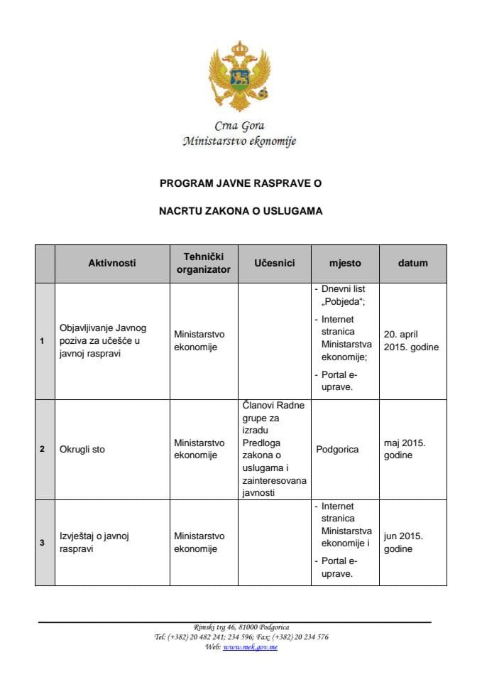 Program javne rasprave