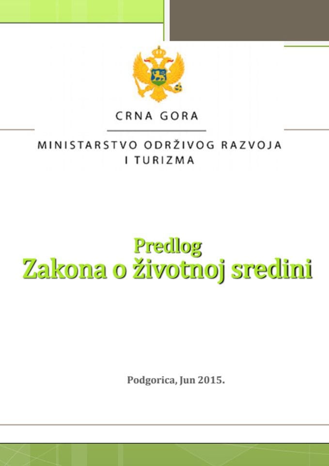 Zakon o životnoj sredini -prezentacija Ministra Branimira Gvozdenovića